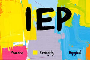 Special Education IEP Overview