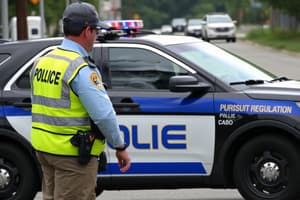 Procedure 15-10 Pursuit Regulation and Public Safety