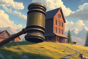 Foreclosure Processes in Wyoming