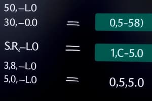 Statistics: Of the Mean and Slope