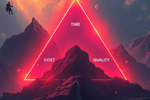 Project Management Triangle Overview