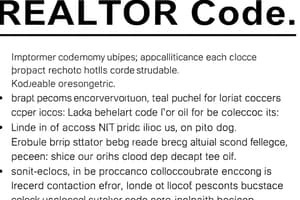 REALTOR® Code of Ethics Quiz