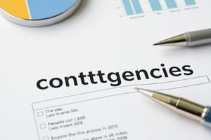 Contingencies in Financial Reporting