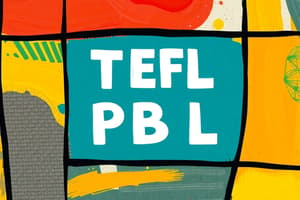 Trending Approaches in TEFL: CLIL and PBL