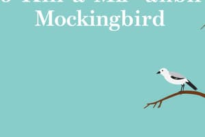 To Kill a Mockingbird Chapters 1-11 Summaries