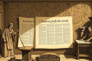 Renaissance Key Concepts and Influences