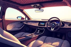 Interior Design of Sports Cars