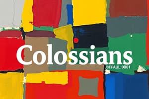 Colossians Chapter 1 Summary