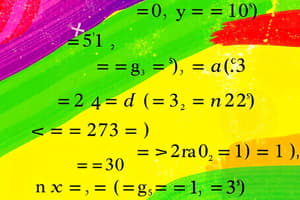 Algebra: Variables, Constants and Expressions