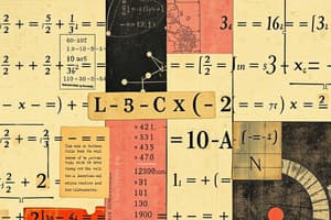 Algebra 1 Literal Equations Flashcards