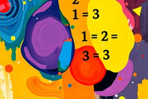 Memory in Early Math Education