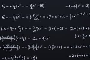 Solving Linear Equations Quiz