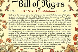 Bill of Rights Scenarios Quiz