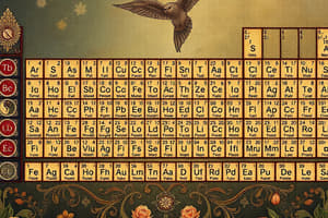 Chemistry Periodic Table Quiz