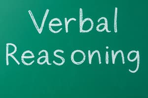 Curso de Habilidad Verbal: Introducción