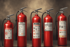 10.1 Portable Fire Extinguishers