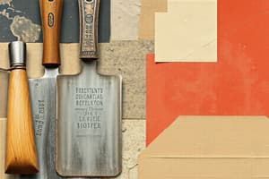 Masonry Tools and Materials Overview