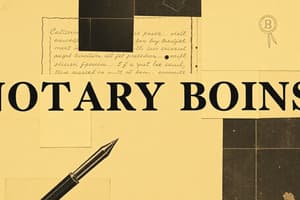 Notary Public Bonds in California