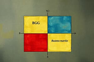 Le portefeuille d'activités et la matrice BCG