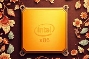 Intel Microprocessors: 8080 to Pentium