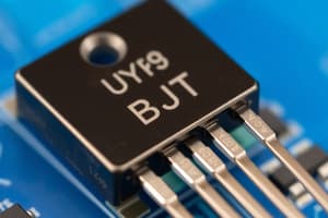 Bipolar Junction Transistor and Amplifiers