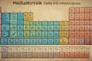 Main Group Elements Quiz