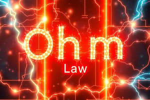 Electric Circuits and Ohm's Law