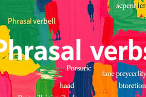 Phrasal Verbs