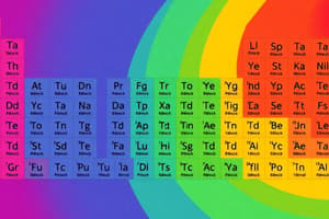 d & f Block Elements