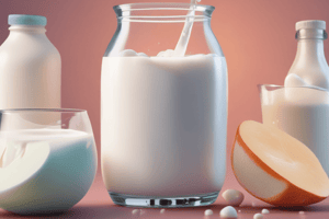 Bovine vs Human Milk Fat Composition Quiz