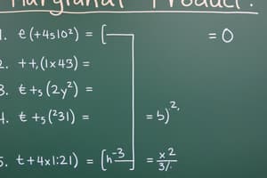 Production and Profit Formulas Flashcards