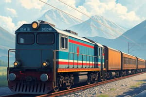 Train Loading Class Rates Quiz