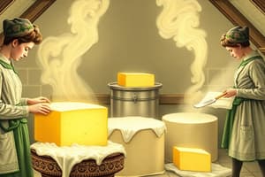 Dairy Products: Butter, Cream, and Cheese