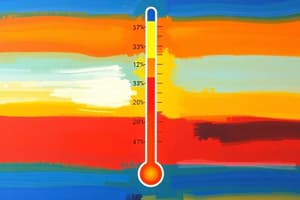 Temperature and Heat Quiz