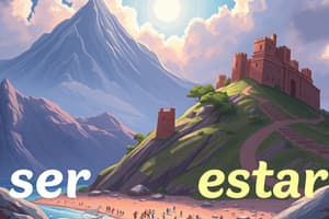 Spanish Ser vs. Estar Quiz