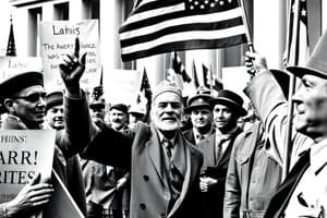 US History Quiz: Capitalism and Social Movements