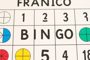 Educación Diferencial - Bingo de Fracciones