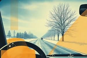 Driving in Adverse Weather Conditions