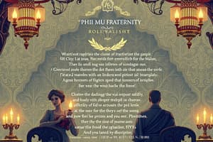 Phi Mu Fraternity Creed Flashcards