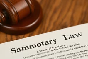 Common Law vs Statutory Law and Trusts