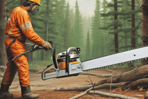 Safety Precautions for Chain Saw Use