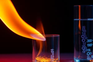 Flame Tests for Metal Ions