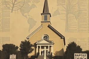 Baptist Church Doctrines and Practices