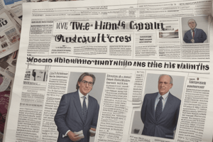 Newspaper Article Overview