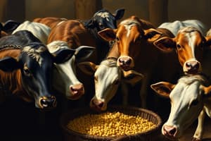 Livestock Feed Nutrients: Carbs and Proteins