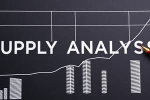 Economics 12th Standard - Supply Analysis Chapter 4