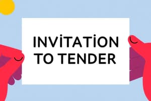 Understanding Invitation to Tender (ITT) Process