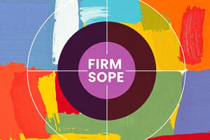 Defining the Scope of the Firm