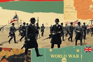 WWI Causes and Alliances Overview