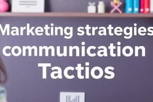 Estrategia de Comunicación y Marketing